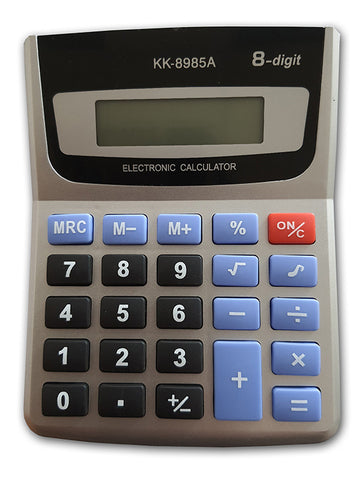 Számológép 8 digites H-Tone elemes, 10x13 cm-es