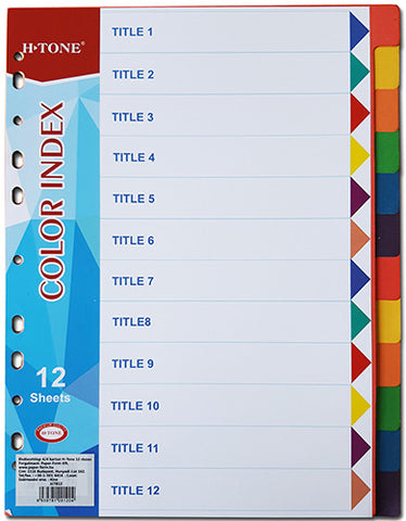 Elválasztólap karton 12 részes