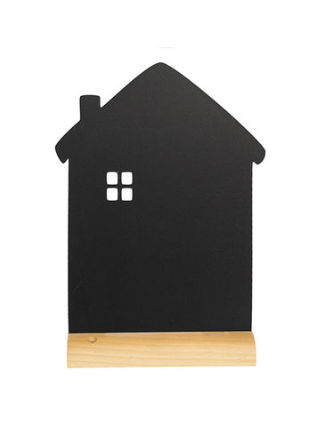 Kréta tábla Securit Sziluett Ház fatalppal, ajándék fehér krétamarkerrel