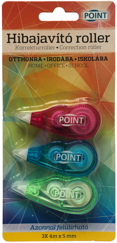 Hibajavító roller mini 3 db-os bliszter POINT