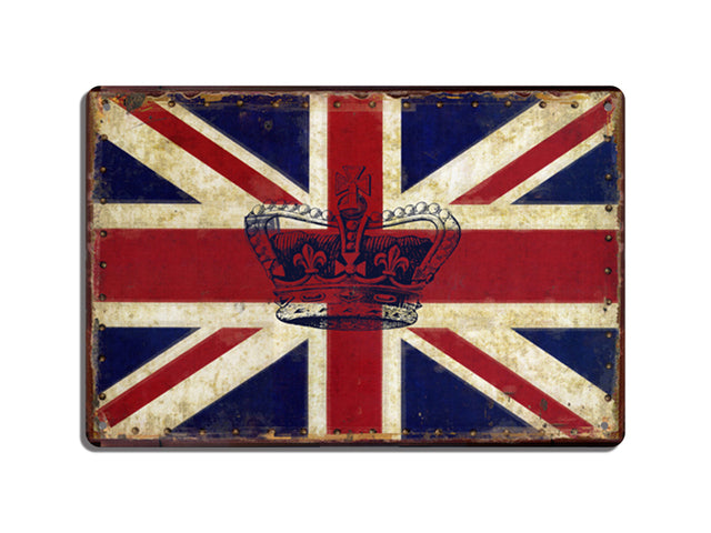 Retro dekor fémtábla, British Flag, Méret:20x30cm