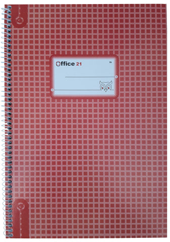 Spirálfüzet A/4 70 lapos kockás