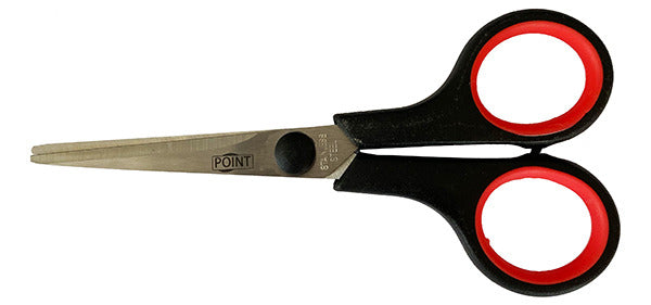 Irodai kisolló, gumirozott fogórésszel, 13,5 cm