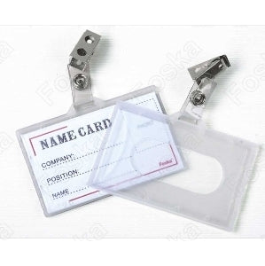 Névkitűző 92x59 mm csipeszes