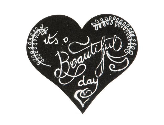 Kréta tábla 30x50 cm Securit Szív krétamarkerrel és ragasztócsíkkal