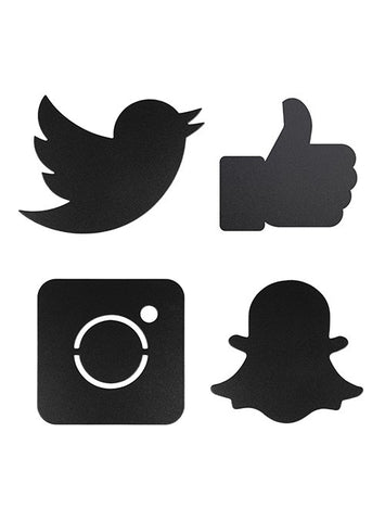 Kréta tábla szett Securit Közösségi Média Ajándék krétamarkerrel és ragasztócsíkkal