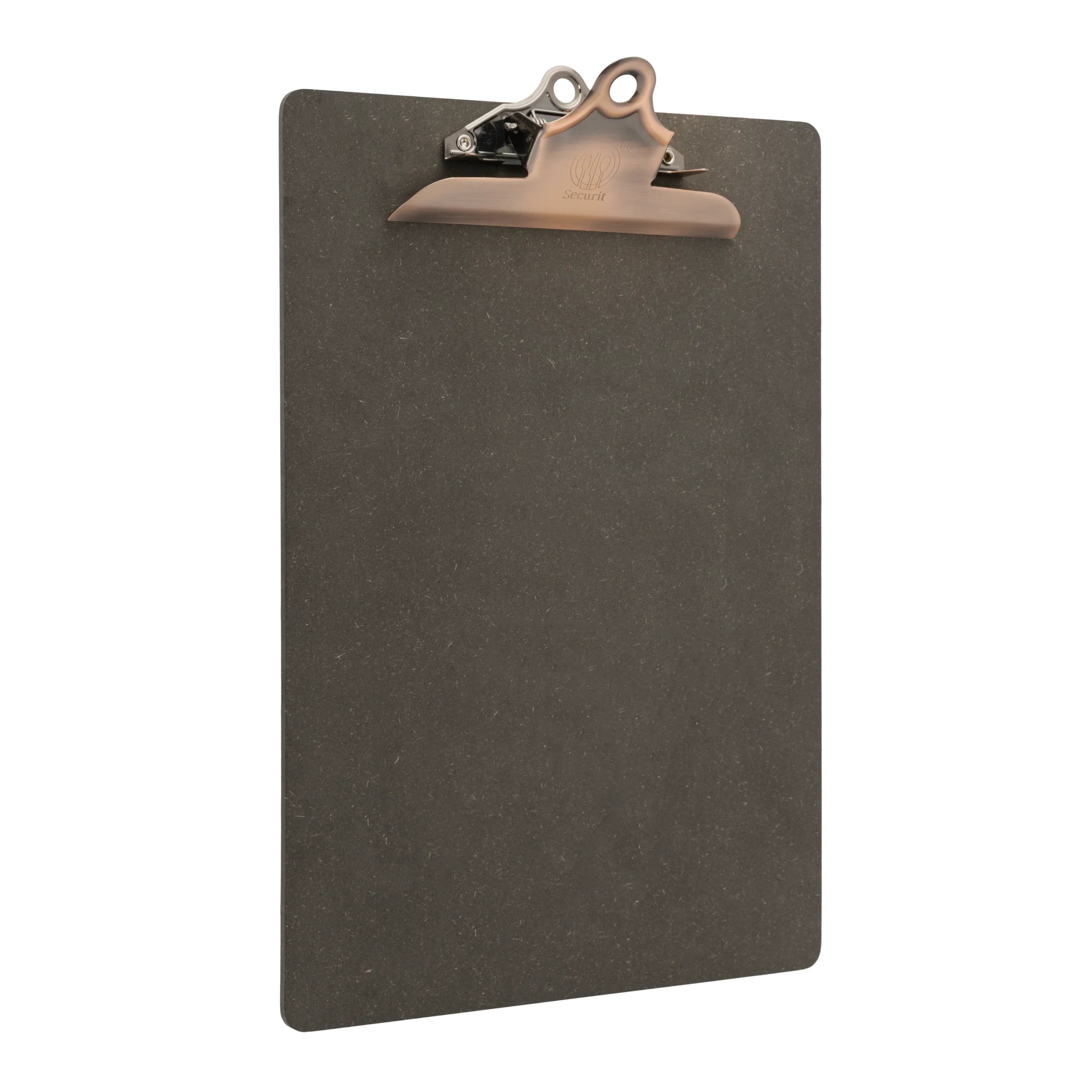 Securit wooden menu holder with clip, A/4