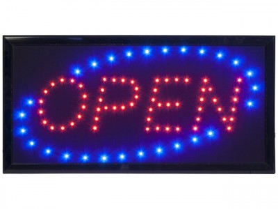 LED tábla Securit - OPEN