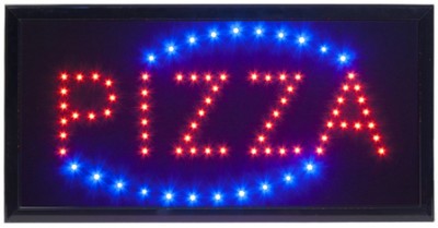 LED tábla Securit - PIZZA