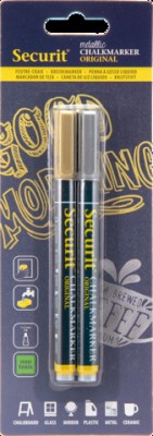 Krétamarker Securit vékony, 1-2 mm 2 db-os ezüst/arany