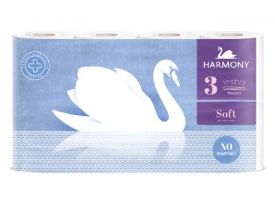 Harmony Soft Toalettpapír, 3 rétegű, 8 tekercses