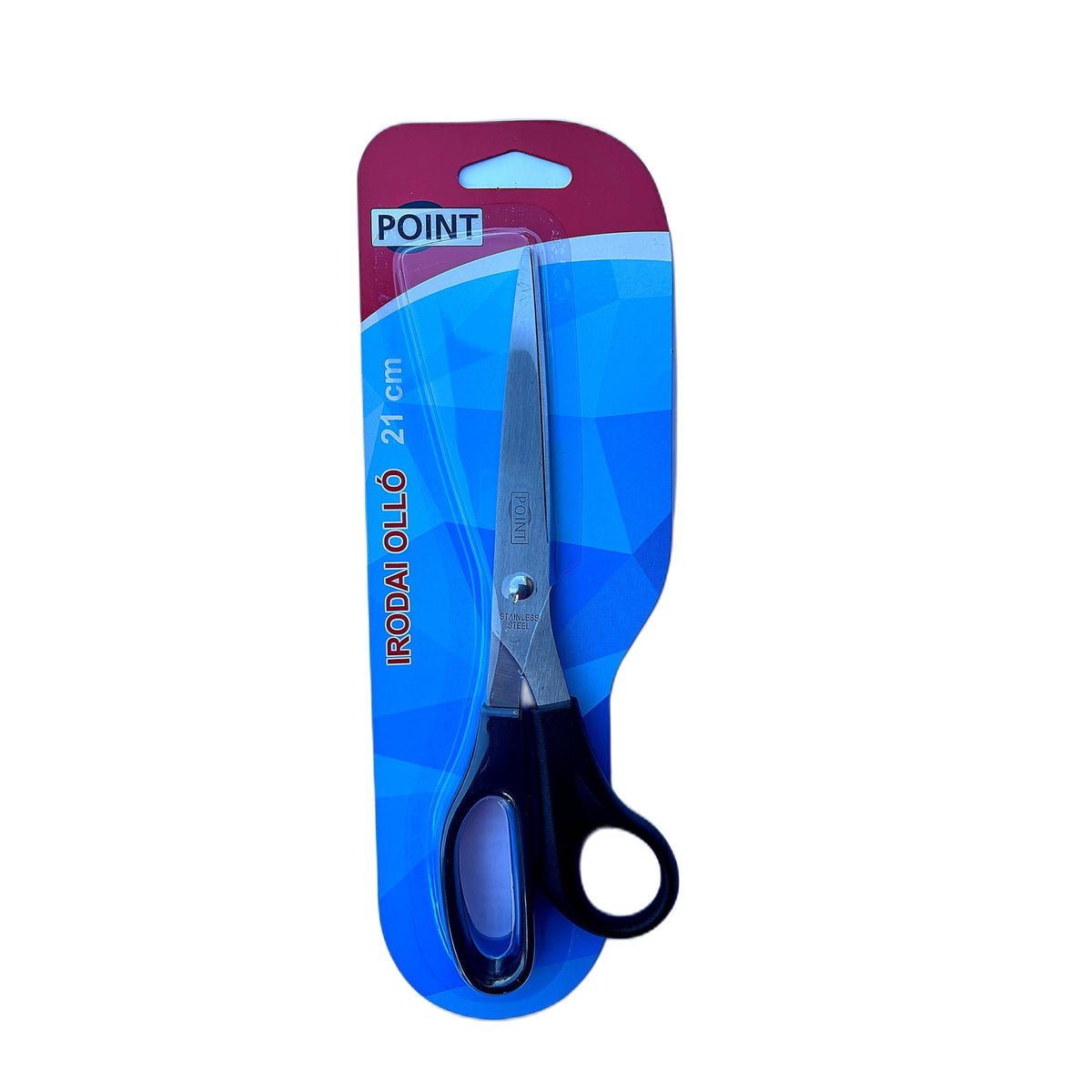 Kancelárske nožnice 21 cm, čierne POINT