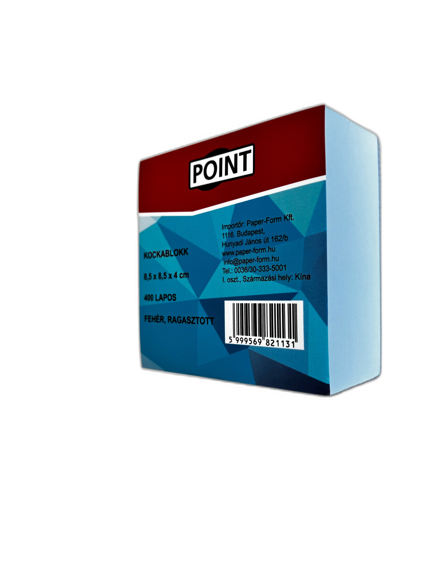 Kockablokk Point 8,5 x 8,5 x 4 cm, 400 lapos