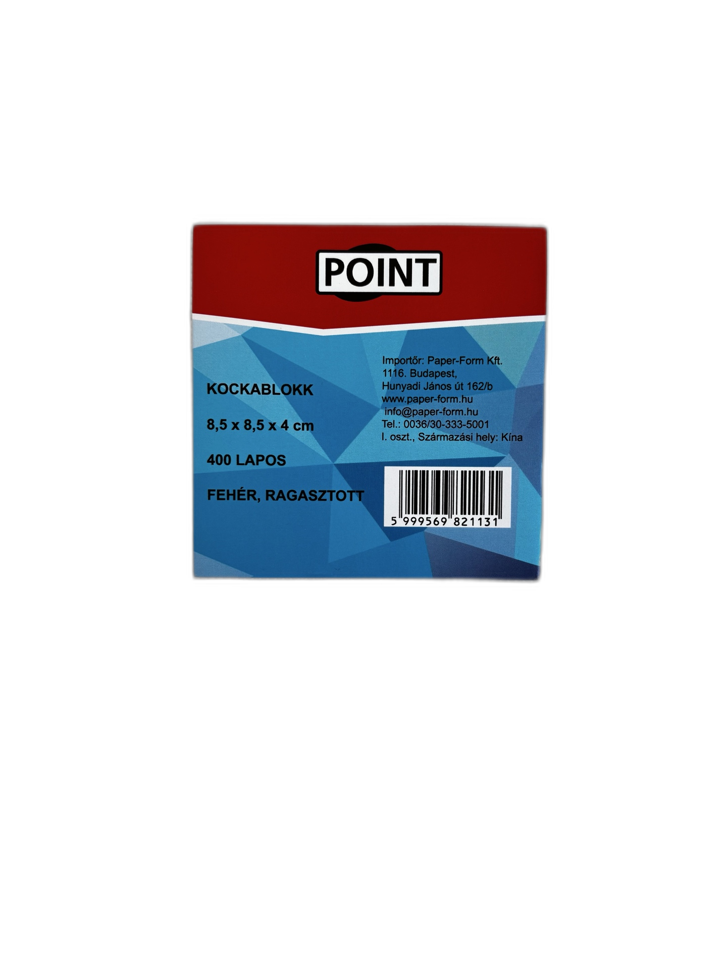 Kockablokk Point 8,5 x 8,5 x 4 cm, 400 lapos